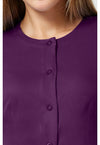 Eggplant - Women's Megan Scrub Jacket (View 2)