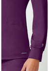 Eggplant - Women's Megan Scrub Jacket (View 4)