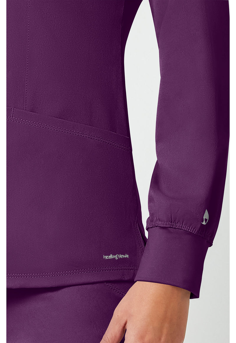 Eggplant - Women's Megan Scrub Jacket (View 4)