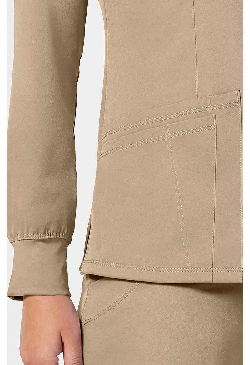 Khaki - Women's Megan Scrub Jacket (View 3)