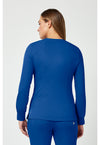 Royal - Healing Hands Works Women Scrub Jacket - Back View