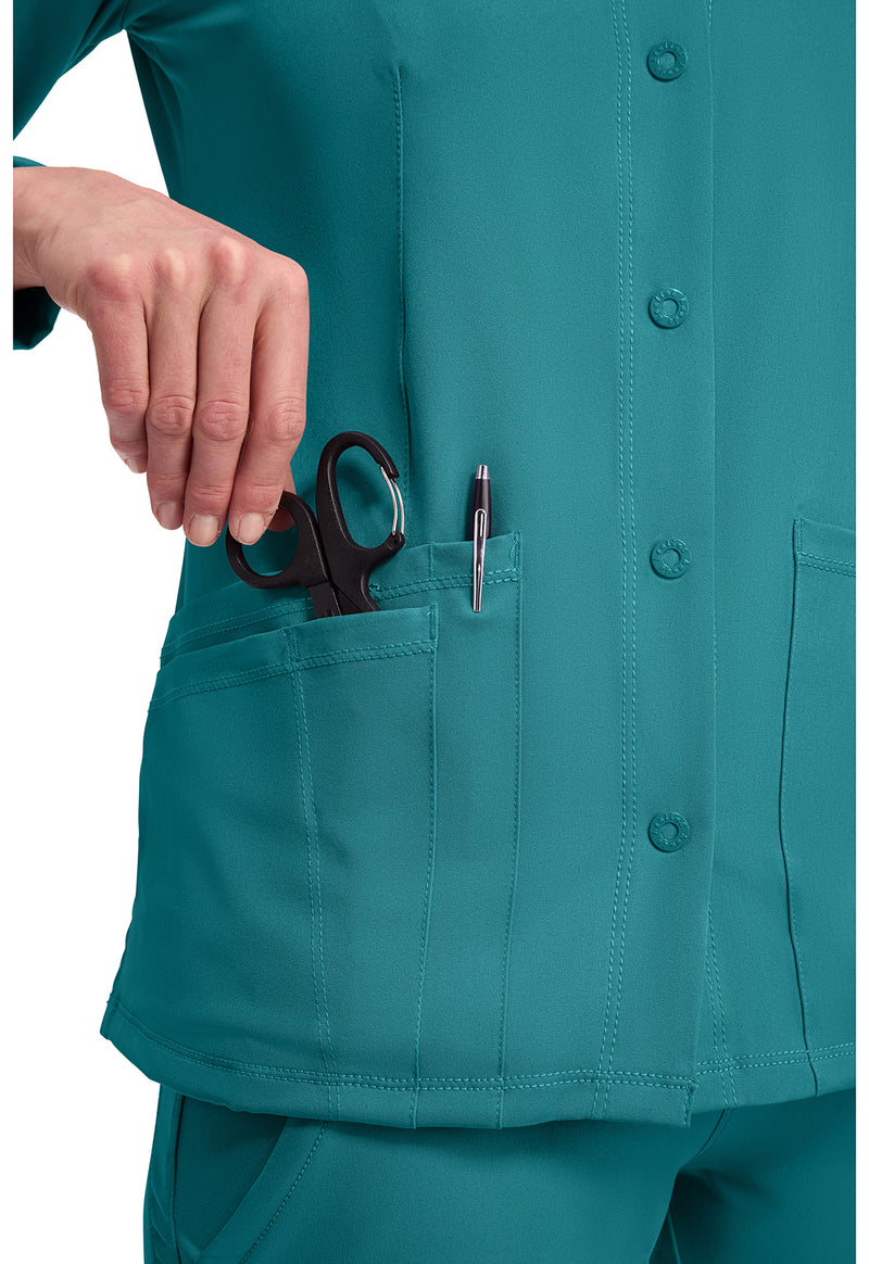 TEAL - Women's Megan Scrub Jacket (View 2)