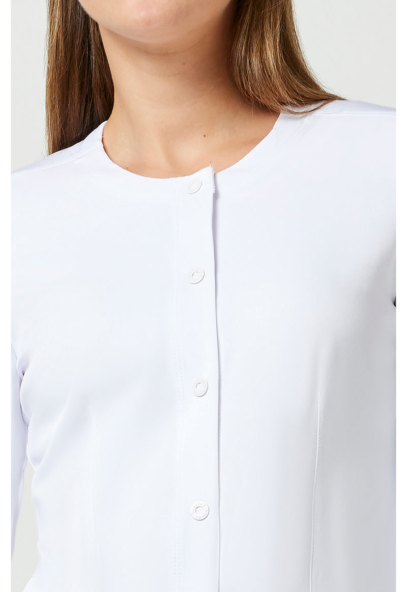 WHITE - Women's Megan Scrub Jacket (View 2)