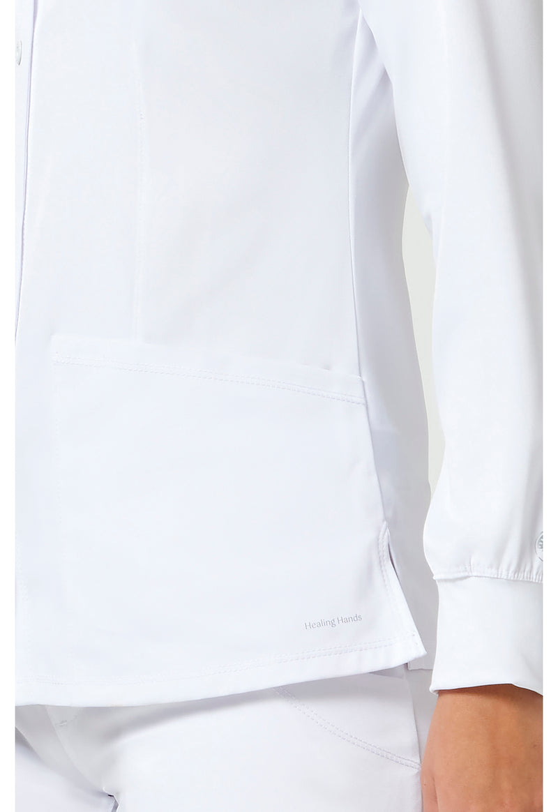 WHITE - Women's Megan Scrub Jacket (View 4)