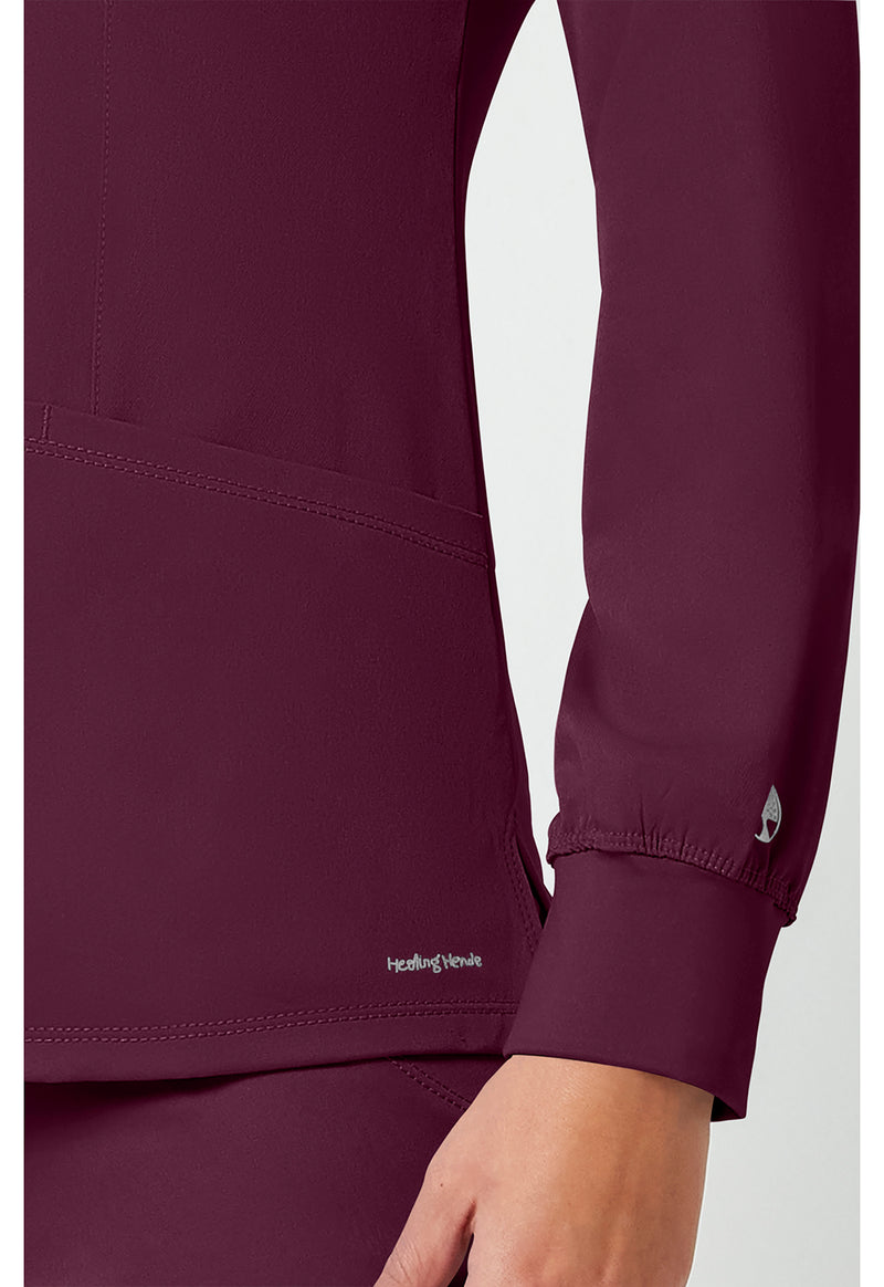 Wine - Women's Megan Scrub Jacket (View 4)