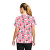 Desert Snow - White Cross Women's Scrub Tops - Back View
