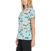 Polar Commute - White Cross Women's Scrub Tops - Side View