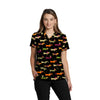 Teckle Toques - White Cross Women's Scrub Tops - Front View