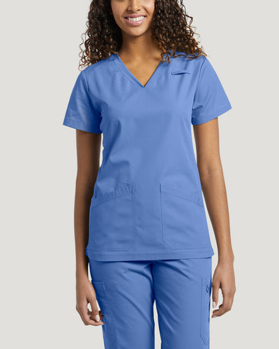 Women's 2 Pocket V-Neck Scrub Top