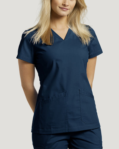 Women's 2 Pocket V-Neck Scrub Top