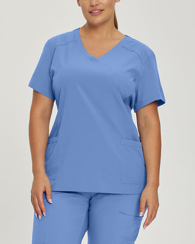 Women's 2 Pocket V-Neck Scrub Top
