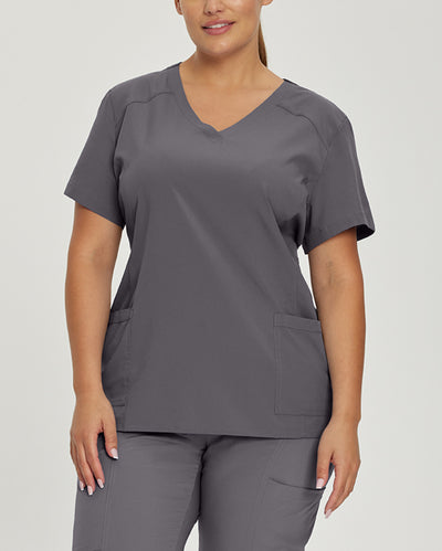 Women's 2 Pocket V-Neck Scrub Top