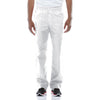 white - Men's Zip Fly Pull-On Pant