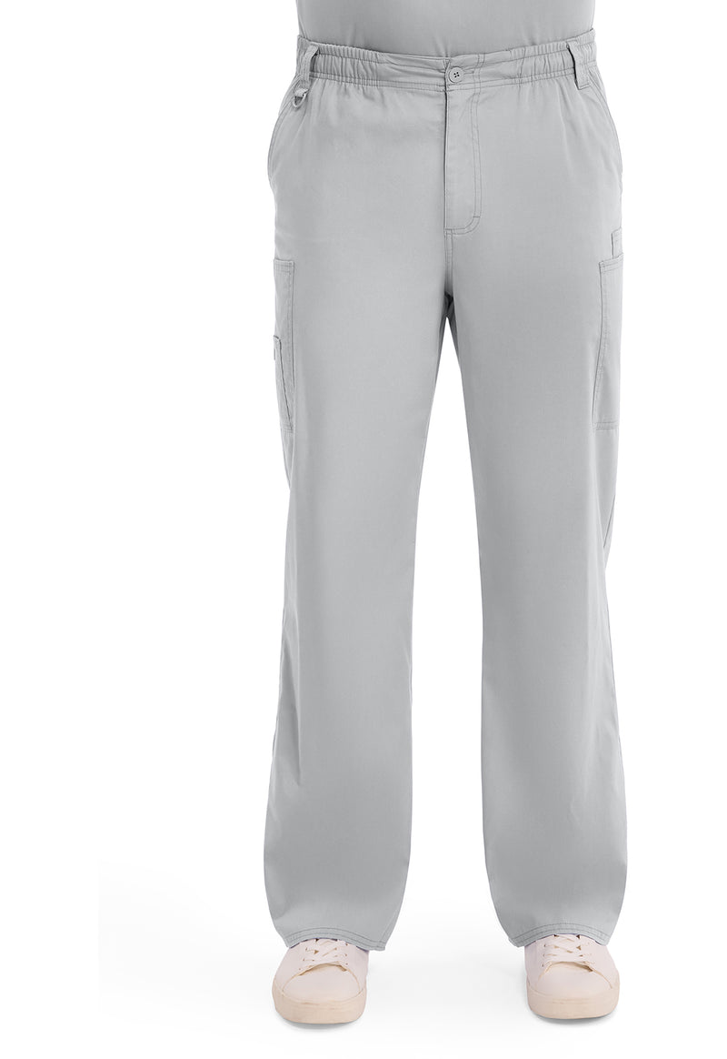 Grey - Dickies EDS Signature Men Scrub Pants - Front View