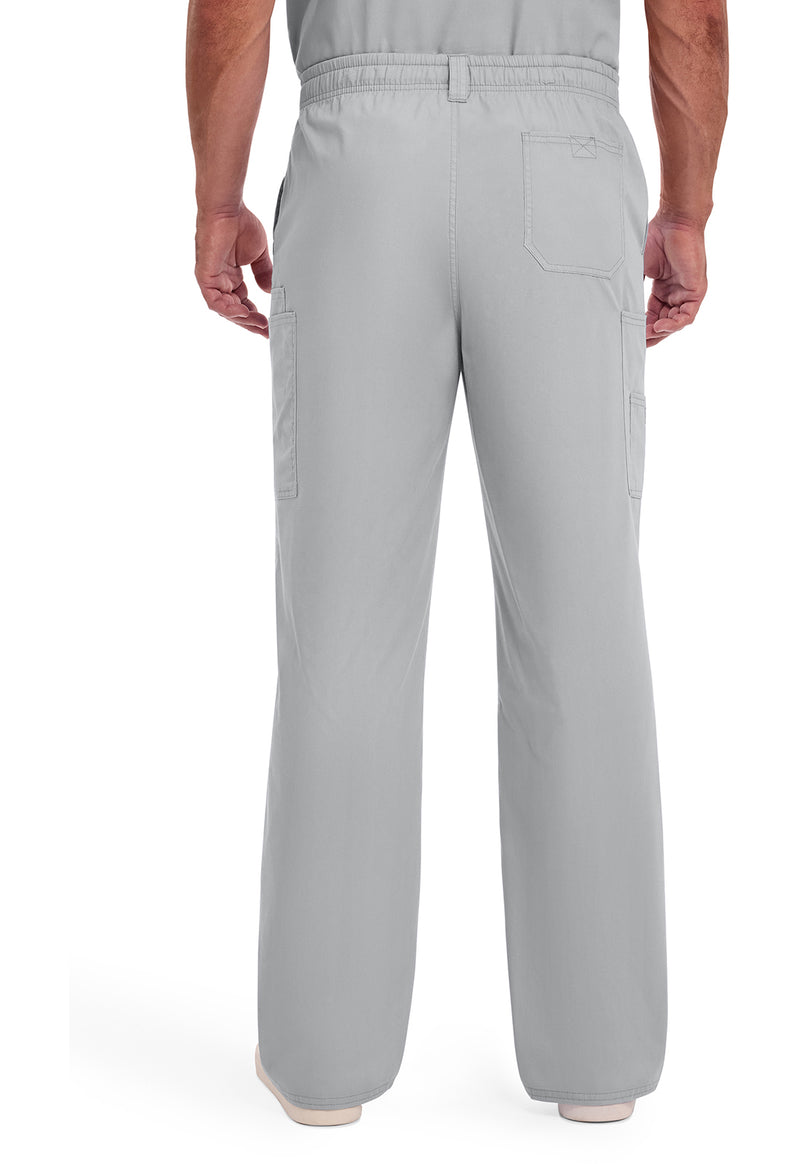 Grey - Dickies EDS Signature Men Scrub Pants - Back View