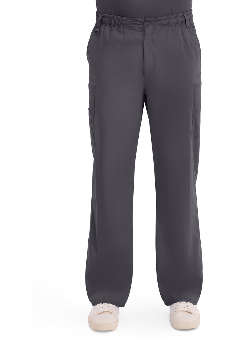Pewter - Dickies EDS Signature Men Scrub Pants - Front View