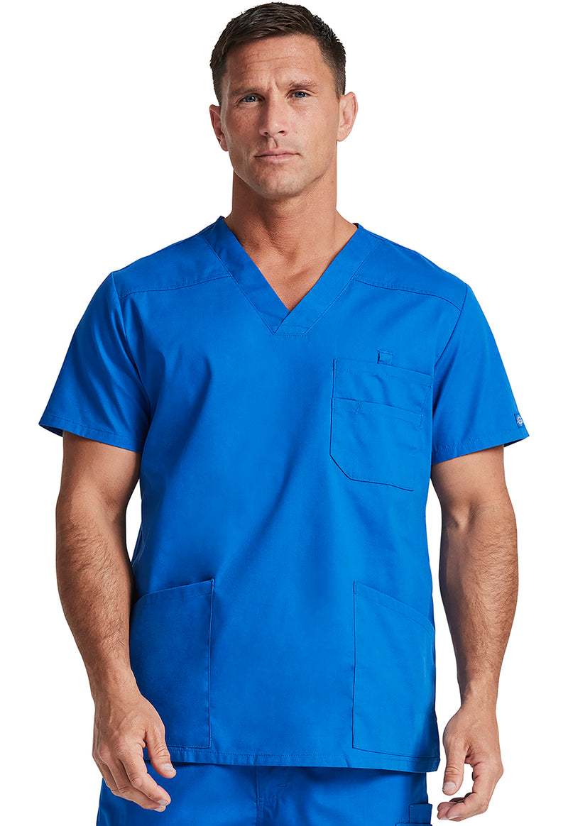 Royal - Dickies EDS Signature Men Scrub Top - Front View