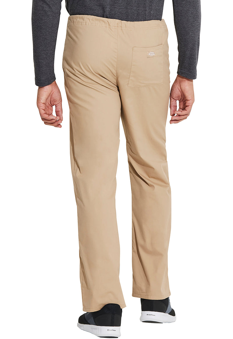 Dark Khaki - Dickies EDS Signature Unisex Scrub Pants - Back View