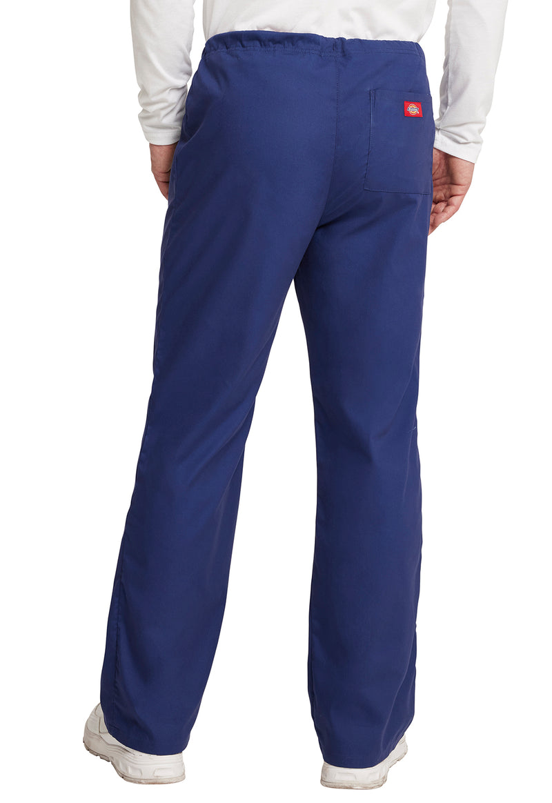 Navy - Dickies EDS Signature Unisex Scrub Pants - Back View