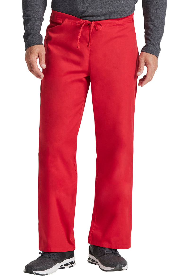 Red - Dickies EDS Signature Unisex Scrub Pants - Front View