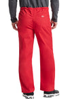 Red - Dickies EDS Signature Unisex Scrub Pants - Back View