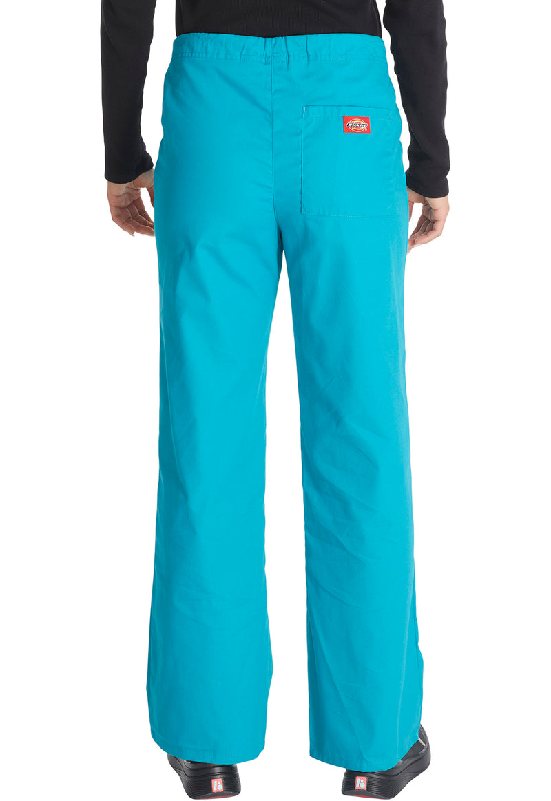 Teal Blue - Dickies EDS Signature Unisex Scrub Pants - Back View