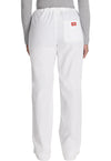 White - Dickies EDS Signature Unisex Scrub Pants - Back View