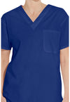 Galaxy Blue - Unisex Tuckable V-Neck Scrub Top (View 2)