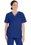 Galaxy Blue - Dickies EDS Signature Unisex Scrub Top - Front View