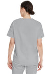 Grey - Dickies EDS Signature Unisex Scrub Top - Back View