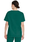 Hunter Green - Dickies EDS Signature Unisex Scrub Top - Back View