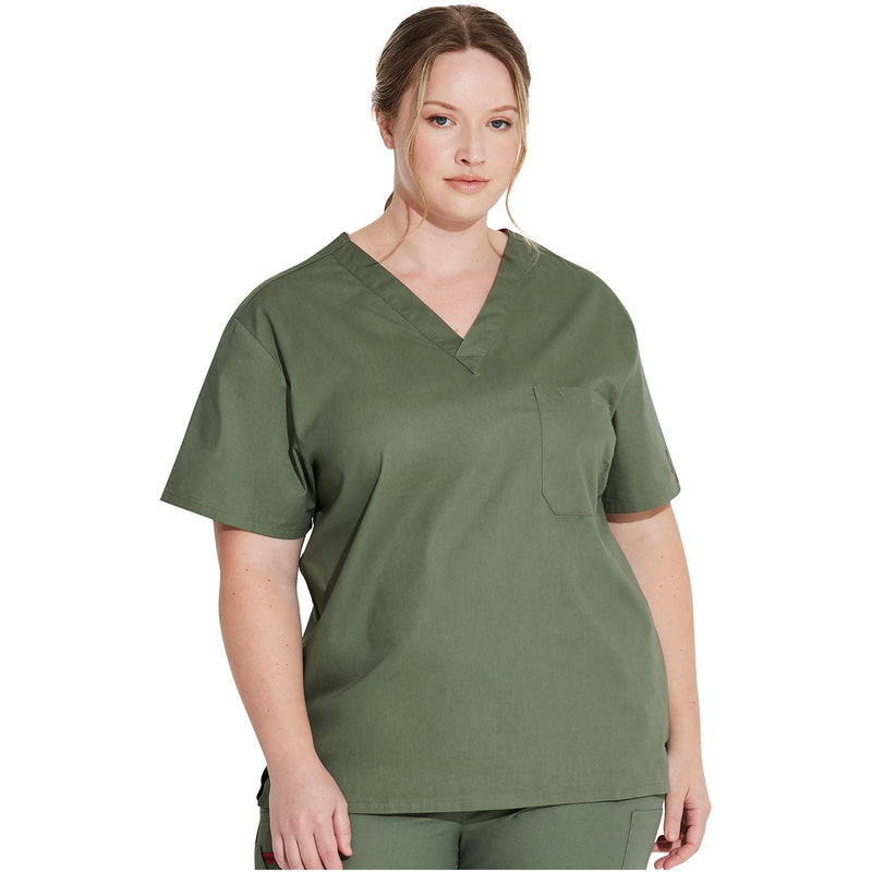 olive - Unisex Tuckable V-Neck Top