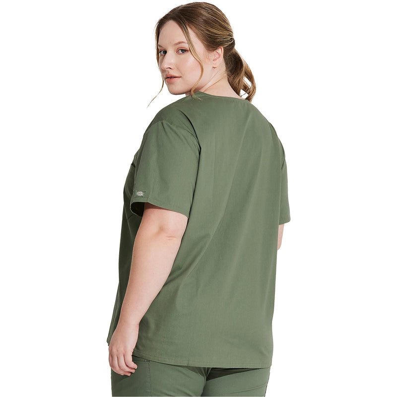 olive - Unisex Tuckable V-Neck Top