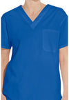 Royal - Unisex Tuckable V-Neck Scrub Top (View 2)