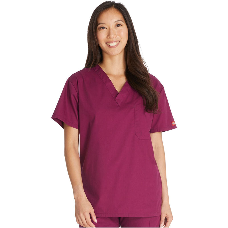 wine - Unisex Tuckable V-Neck Top