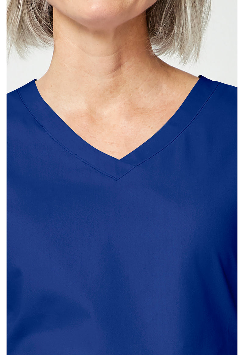 Galaxy Blue - Women's V-Neck Scrub Top (View 2)
