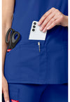Galaxy Blue - Women's V-Neck Scrub Top (View 3)