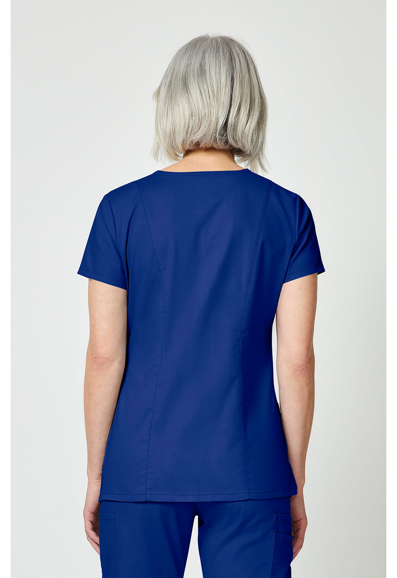 Galaxy Blue - Dickies EDS Signature Women Scrub Top - Back View