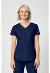 Navy - Dickies EDS Signature Women Scrub Top - Front View