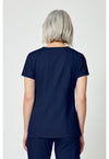 Navy - Dickies EDS Signature Women Scrub Top - Back View