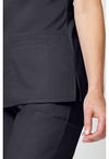 Pewter - Women's V-Neck Scrub Top (View 4)