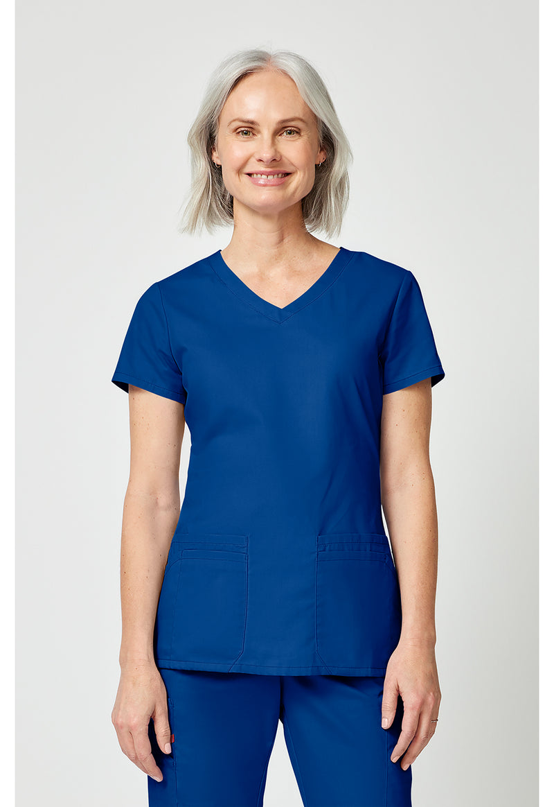 Royal - Dickies EDS Signature Women Scrub Top - Front View