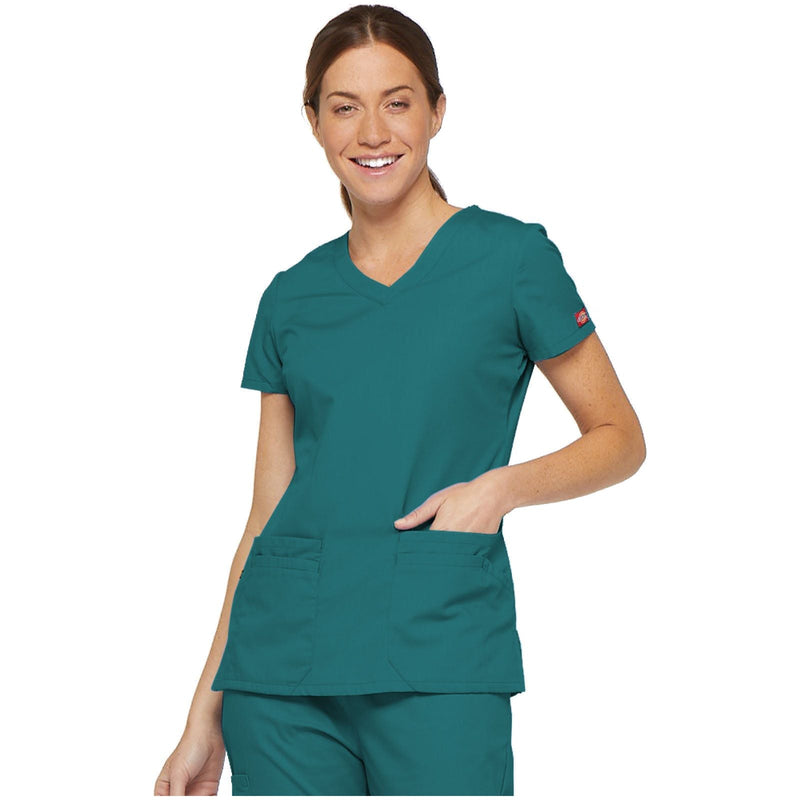 teal blue - V-Neck Top