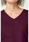 Wine - Women's V-Neck Scrub Top (View 2)