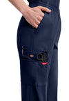 Navy - Women's Natural Rise Tapered Leg Pull-On Scrub Pants – Petite (View 2)