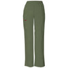 olive - Natural Rise Tapered Leg Pull-On Pant