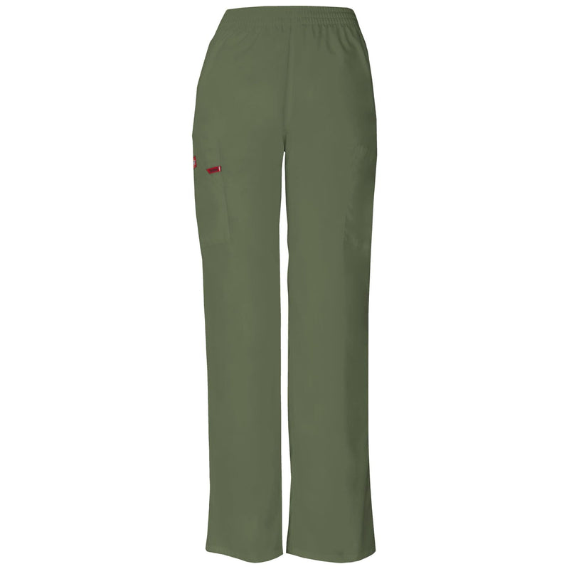 olive - Natural Rise Tapered Leg Pull-On Pant