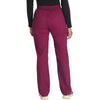 wine - Natural Rise Tapered Leg Pull-On Pant