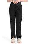 Black - Dickies EDS Signature Women Scrub Pants - Front View