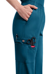 Caribbean Blue - Women's Natural Rise Tapered Leg Pull-On Scrub Pants – Regular (View 2)